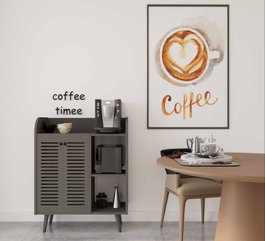 Hanah Home Magnetar - Gabinete de bar de café Gris